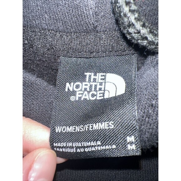 The North Face Hoodie Womens Size Medium Giant Logo Black And White‎ - Picture 2 of 7